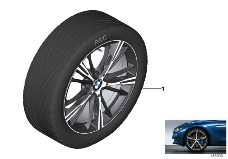 BMW LA wheel star spoke 660 - 19`` ->53621034339