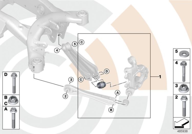 Repair kit, ball joint ->52632332168