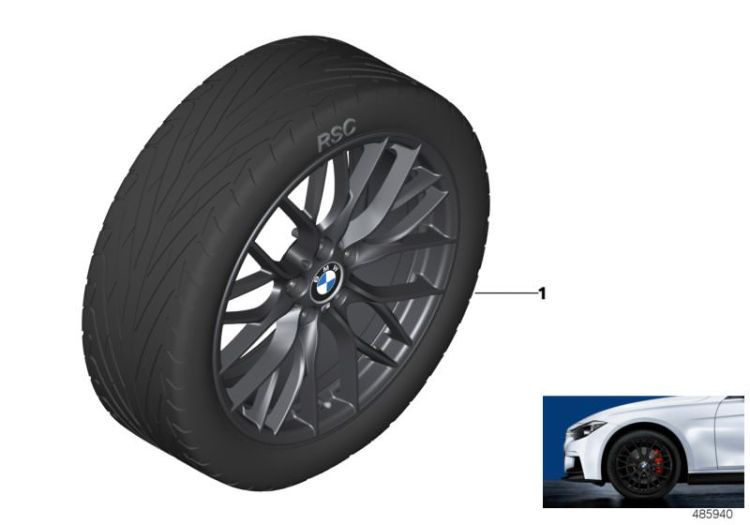 BMW LA wheel M Perf. double spoke 405M ->54108034343