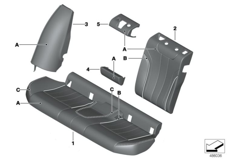 Individual Durchlade Sitz hinten ->59001911519