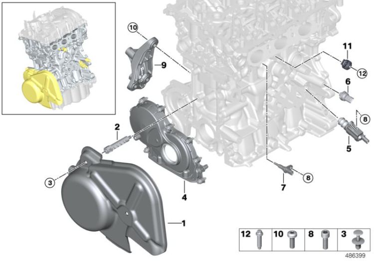 11148657579 Sound insulation Engine Engine housing Mini Coupé Coupé  F46 ONE/Cooper  ONE/Cooper  Cabrio  X1  >486399<, Insonorizzazione