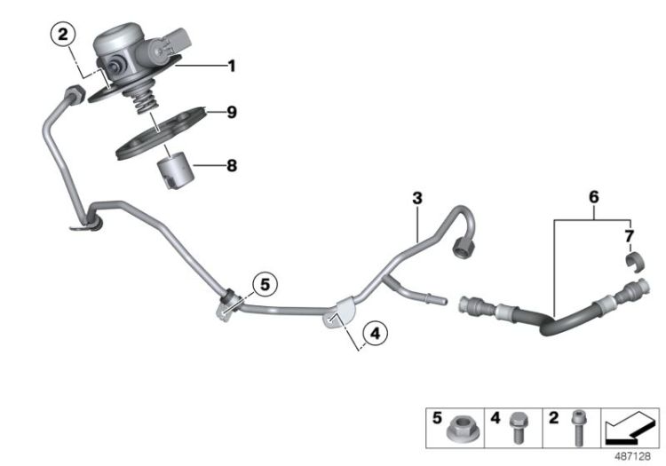 High-pressure pump/Tubing ->53598131464