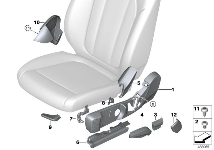 Seat front seat coverings ->59369524310