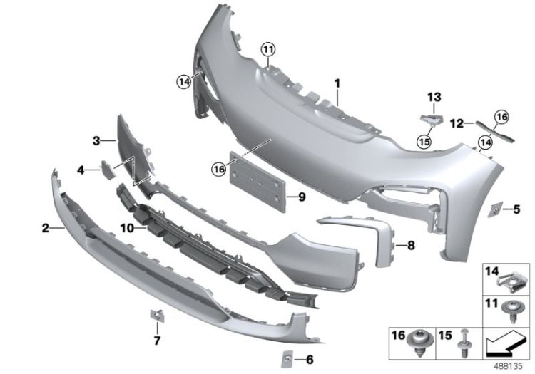 Trim panel, front ->58170519369