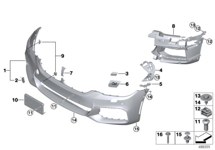 M trim panel, front ->59393514125