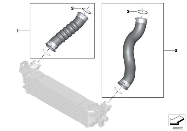 Charge-air duct ->60601132188