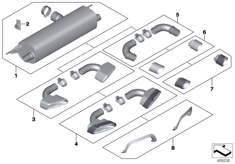 Satz Endrohrblenden Carbon, Nr. 04 in der Abbildung