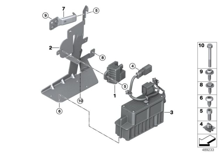 Halter Durchlauferhitzer elektrisch, Nummer 02 in der Abbildung