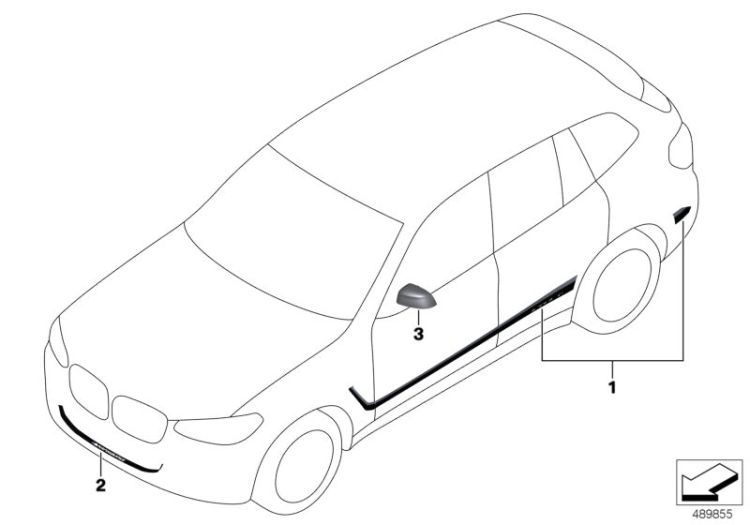 M Performance aerodynamics accessories ->900310