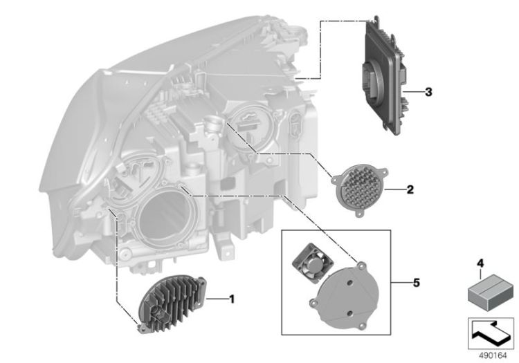 Single parts, headlight electronics ->60024631997