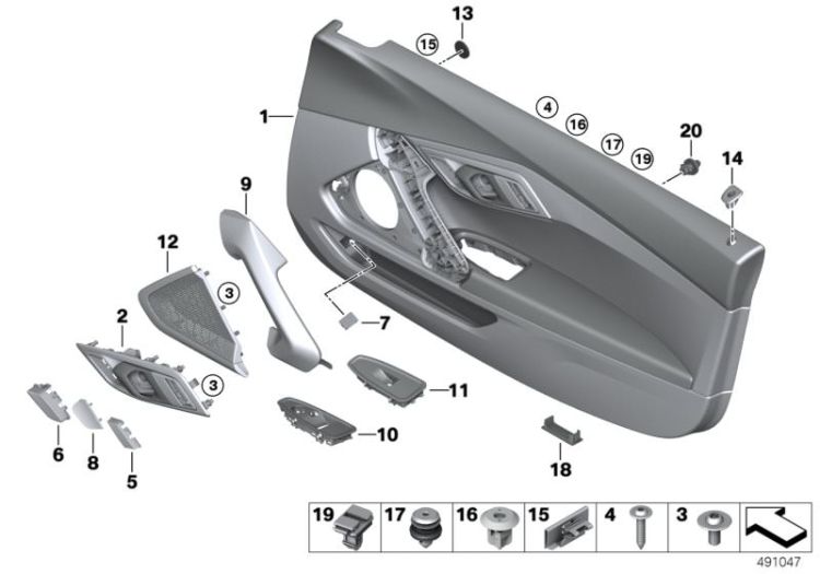 Cover screw right, Number 08 in the illustration