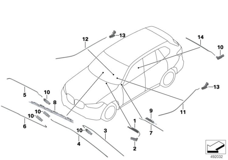 Fibre-optic conductor vehicle interior ->