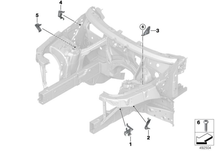 Front body bracket ->60024412964