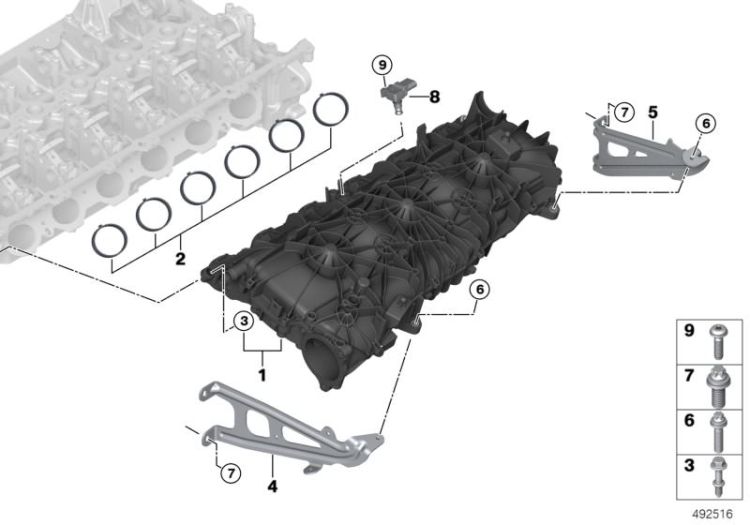 Intake system-charge air cooling ->60025117786