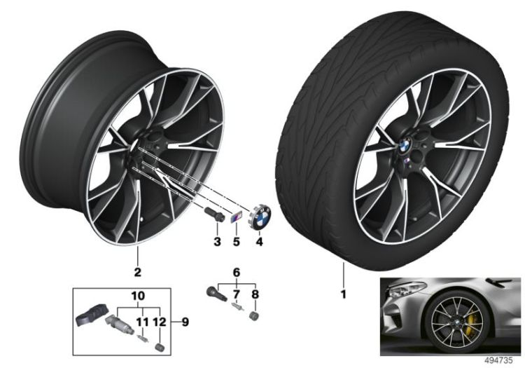 BMW LM Rad Y-Speiche 789M - 20