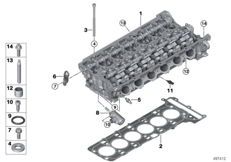 Cylinder head/Mounting parts ->60025117772