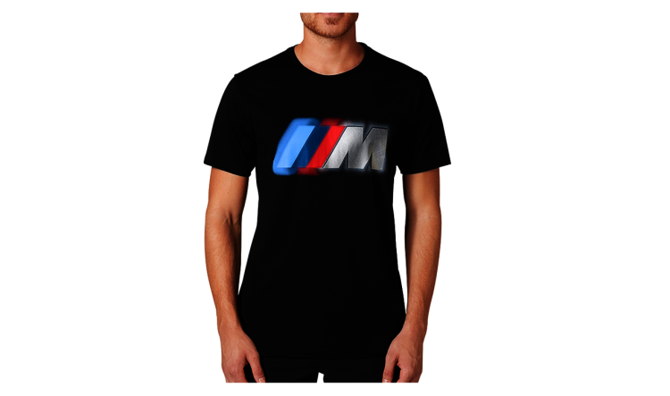 gå meteor seksuel BMW M logo t-Shirt homme d`origine BMW black, M (80142466257) |  HUBAUER-Shop.de