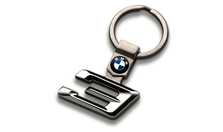 Genuine BMW Stainless Steel X2 Series Model Key Ring 80272454657 