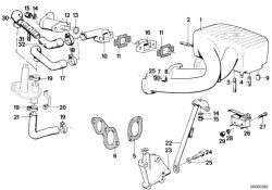 BMW original tuerca hexagonal 3er E30 M3 (07119922016) (07119922016)