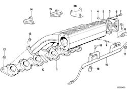 Original BMW Halter vorne ZYL.1-6 (11611720120)