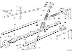 ROCKER ARM SHAFT INTAKE REAR 