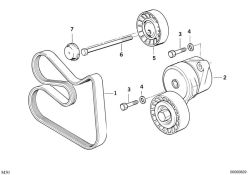 Original BMW Keilrippenriemen 6K X 1570 (11281738991)