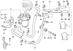 Original BMW Luftschlauch ZYL.7-12 (11721704307)