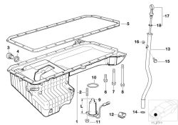 Original BMW Ölniveausensor  (12617508001)