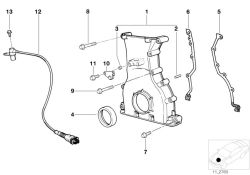 Original BMW Dichtung rechts asbestfrei  (11141317289)