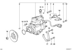 Original BMW ISA-Schraube M6x25-8.8-ZNS3 (07129903807)