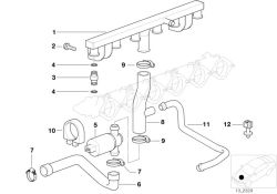 BMW original Anillo obturador toroidal Z8 Roadster E52 (13411404130) (13411404130)