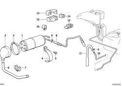 Original BMW Halter Kraftstoffleitung  (16121181518)