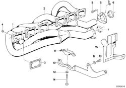 Original BMW Träger Abgasanlage  (18211177279)