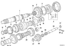 BMW original Arbol de salida  (23211228297)