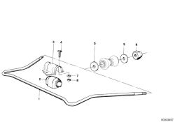 BMW original Tuerca hexagonal autofrenable 3er E30 M10-10 ZNS3 (33326768900) (33326768900)