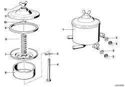 BMW original Muelle de retencion  (32411105162)