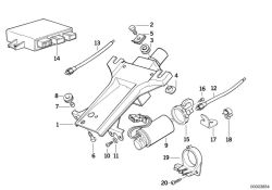 BMW original Casquillo d.guia Z3 Roadster Z3 (32311159028) (32311159028)