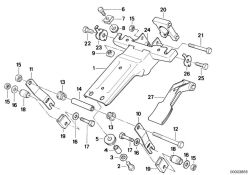 BMW original Torx-tornillo con arandela 7er E38 ASA M8X22 (07147248303) (07147248303)