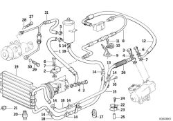 Original BMW Halter Druckschlauch  (32411125658)