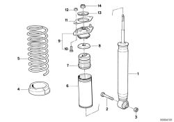 Original BMW Zusatzdämpfer hinten  (33531134043)
