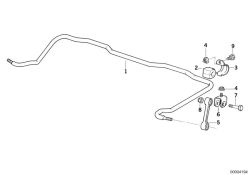 Silentbloc de barre stabilisatrice d`origine BMW D=15mm (33551131155)