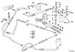 BMW original Soporte 5er E39 (37121132038) (37121132038)