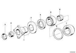 Original BMW Collar nut M22x1,5 (33121205137)