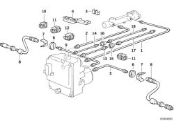 BMW original Portamanga 5er E39 (13901720201) (13901720201)