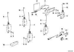 Actuator drivers side, Number 01 in the illustration
