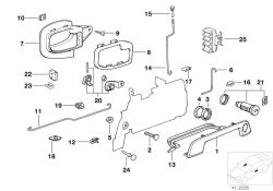 Original BMW Knopf Schlossicherung CHROM (51218399243)