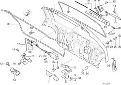 BMW original Remate p bisagra izqu. 5er E12 black (51498191859) (51498191859)