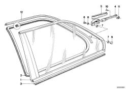 Original BMW Fensterdichtung  (51361904827)