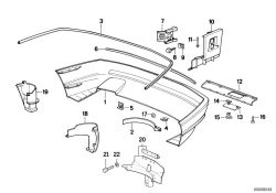 Original BMW Abdeckung links  (51711970267)