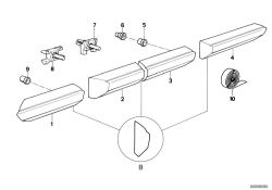 BMW d'origine Fascetta per listello  (51131876128)